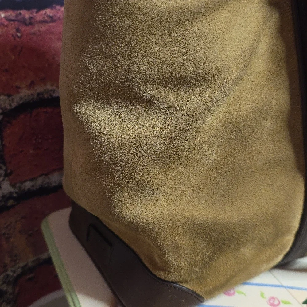 Coach Vintage   2003 Hamptons  HUGE Suede Tote 5121 Y2k